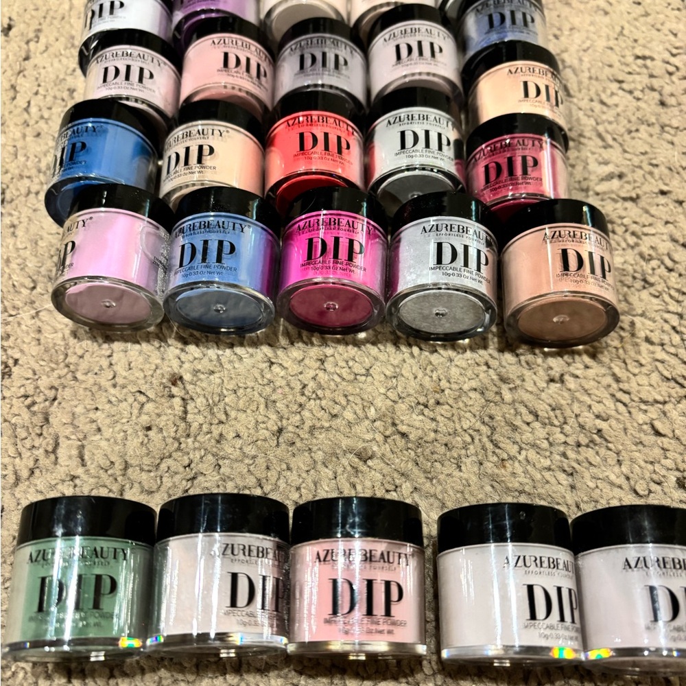 Azure Beauty Dip Nail‎ Powder Set set of 25! DIY Nails Beauty Nail Polish